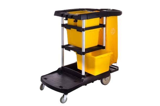 Carro de Limpeza Multifunções 90L | 2x8L | 2x25L 121x57,5x112CM