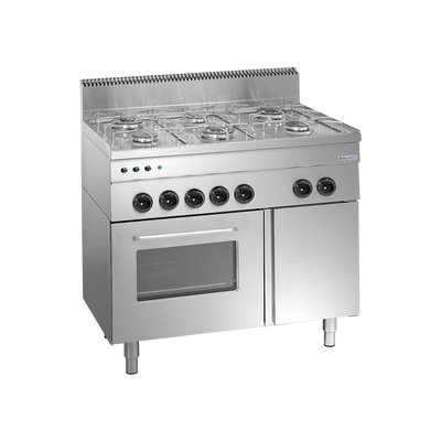 Fogão a Gás c/ 6 Queimadores + Forno Multifunções - MAGNUS F6GFGA M6100