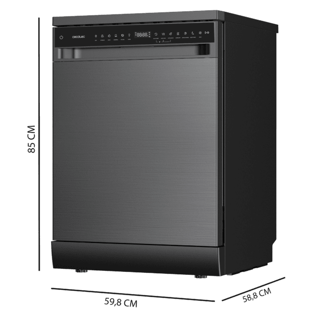 Máquina de Lavar Louça - CECOTEC Bolero Aguazero 6550 Dark Classe C