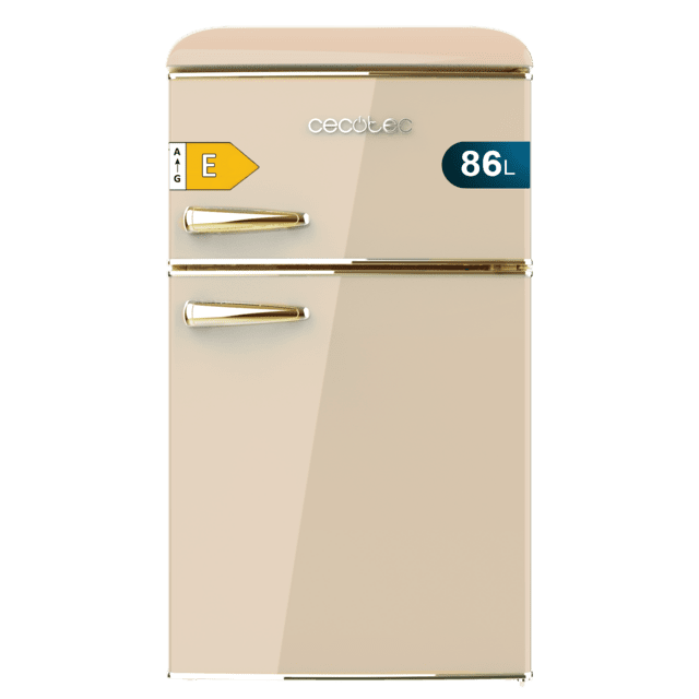 Mini Frigorífico Retro - CECOTEC Bolero CoolMarket 2D Origin 86 Beige E 86 L