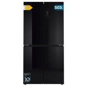 Frigorífico - CECOTEC Bolero CoolMarket 4D 503 Black Glass E