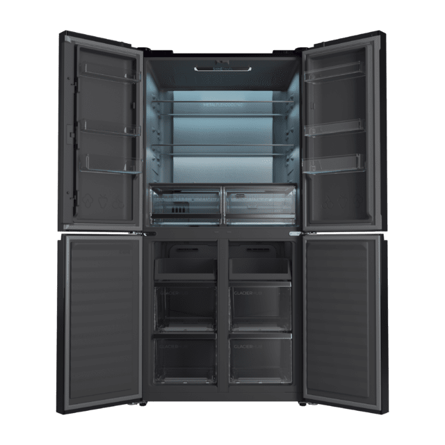 Frigorífico - CECOTEC Bolero CoolMarket 4D 503 Black Glass E