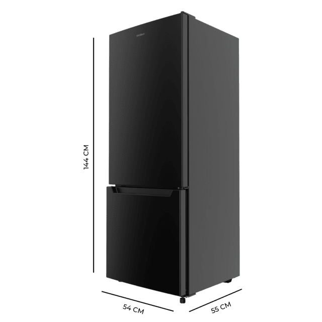 Frigorífico - CECOTEC Bolero CoolMarket Combi 205 DF Black E