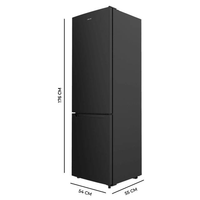 Frigorífico - CECOTEC Bolero CoolMarket Combi 262 Black E