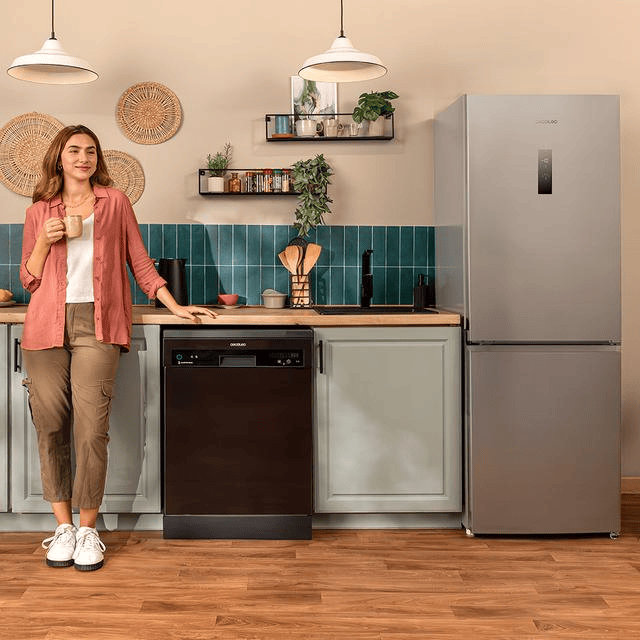 Frigorífico - CECOTEC Bolero CoolMarket Combi 290 Inox Classe E