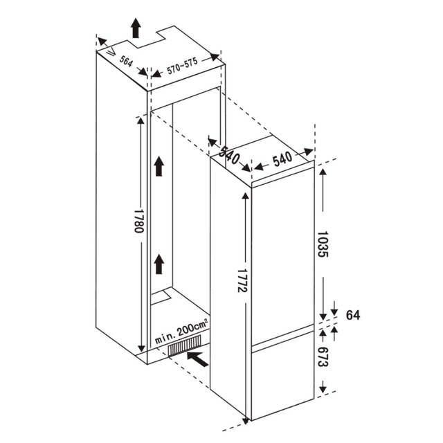 Bolero CoolMarket Combi BI-S MC 232 E