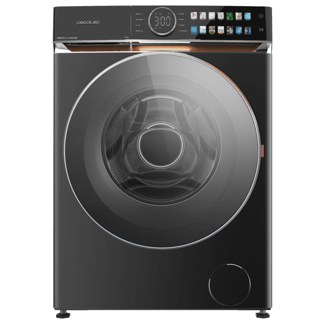 Máquina de Lavar Roupa - CECOTEC Bolero DressCode 12980 Direct Drive Steel A 12 kg