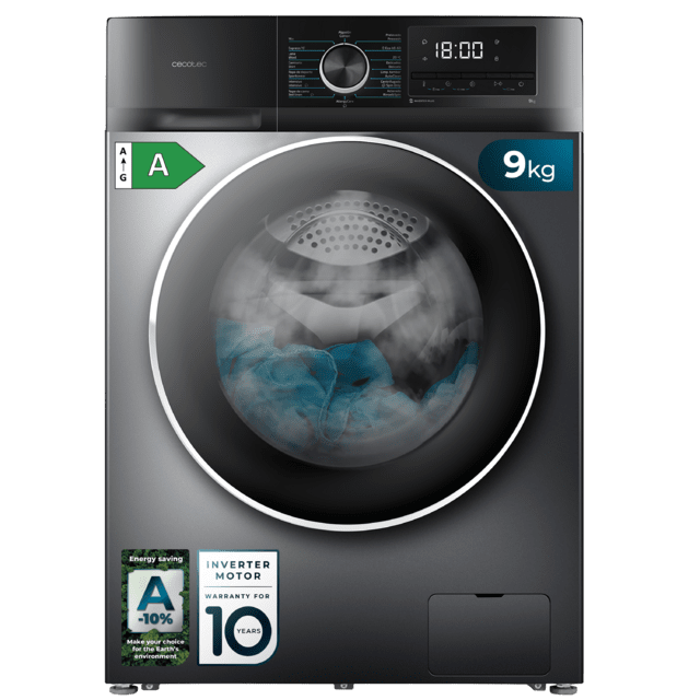 Máquina de Lavar Roupa - Bolero DressCode 9500 Inverter 9 Kg Steel A