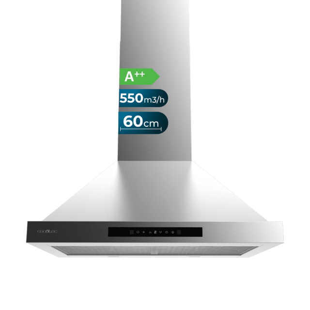 Exaustor - CECOTEC Bolero Flux PT 605500 Inox A++ 60 CM