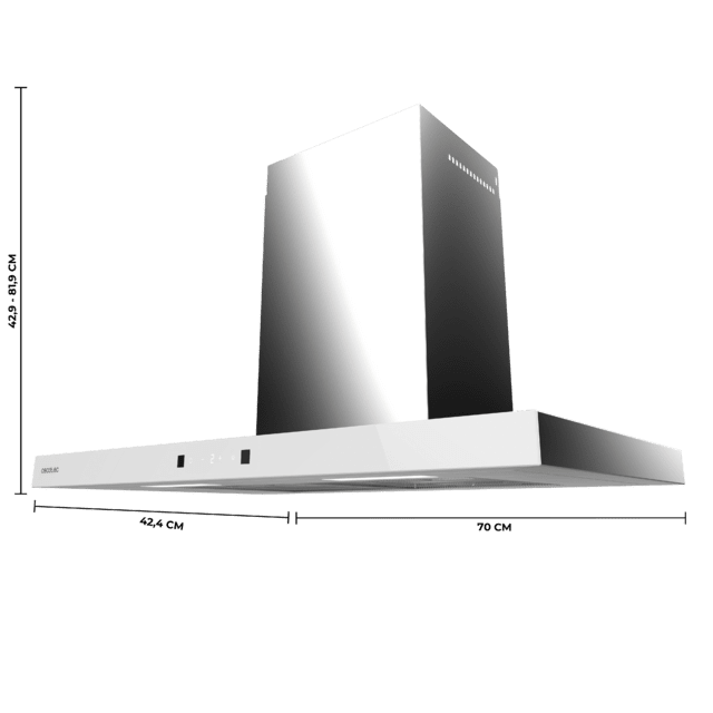 Exaustor - CECOTEC Bolero Flux TT 704400 Inox A++ 70 CM