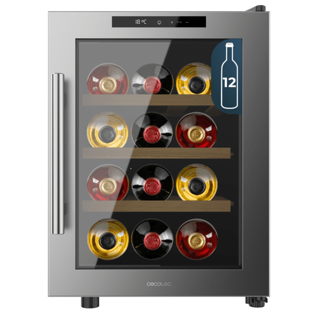 Cave de Vinhos - CECOTEC Bolero GrandSommelier 1255 CoolWood 12 Garrafas