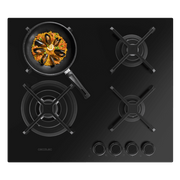 Placa a Gás - CECOTEC Bolero Squad G 4400S Nano Glass 4 Queimadores 8 kW