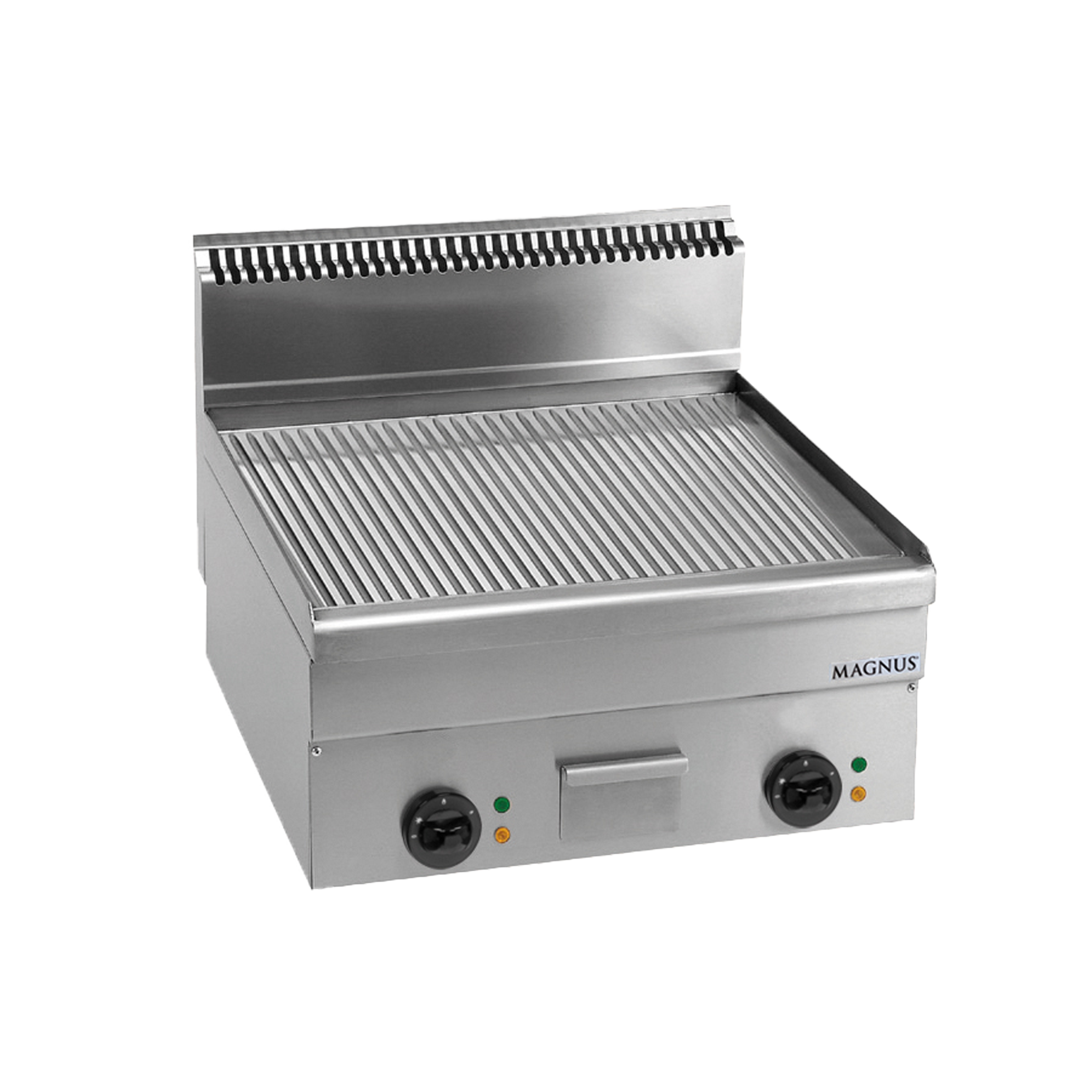 Fry-top elétrico duplo, placa canelada, bancada - MAGNUS FTEC T660