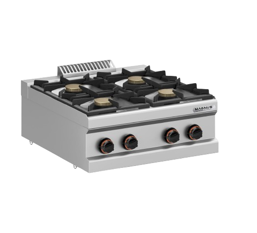 Fogão de Bancada a Gás c/ 4 Queimadores - MAGNUS F4G T770 NV