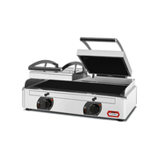 Grelhador/Tostadeira Vitrocerâmico de Contato Liso c/ Tampa Canelada - FIAMMA CG8SG VITRO