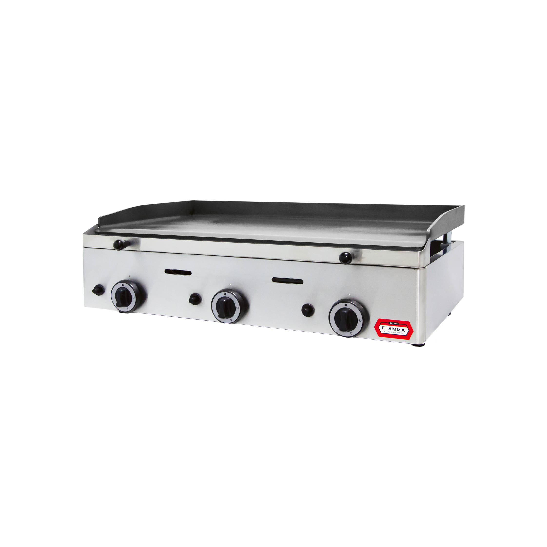 Placa de Grelhar a Gás em Aço Polido 783x395 mm - FIAMMA GGP6.8 V21