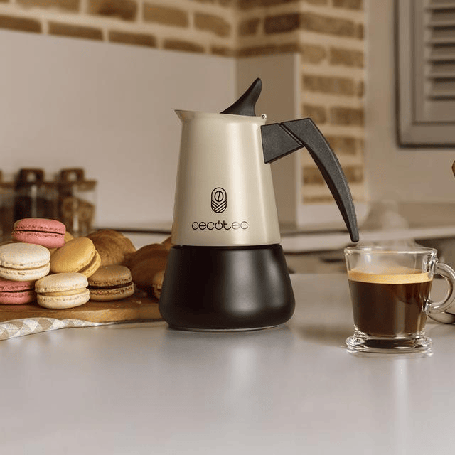 Cafeteira Italiana - CECOTEC Piccolina 400 Green 4 Chávenas