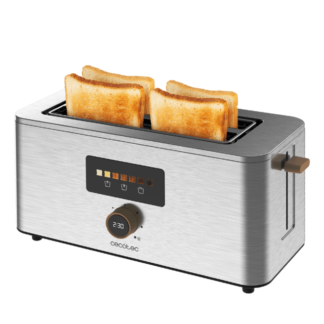 Torradeira vertical - CECOTEC Touch&Toast Extra Double 1500 W 4 Torradas