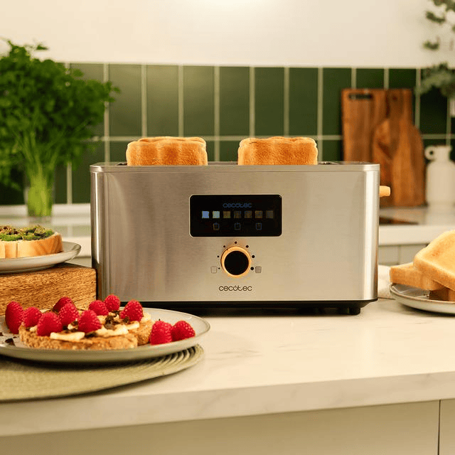 Torradeira vertical - CECOTEC Touch&Toast Extra Double 1500 W 4 Torradas
